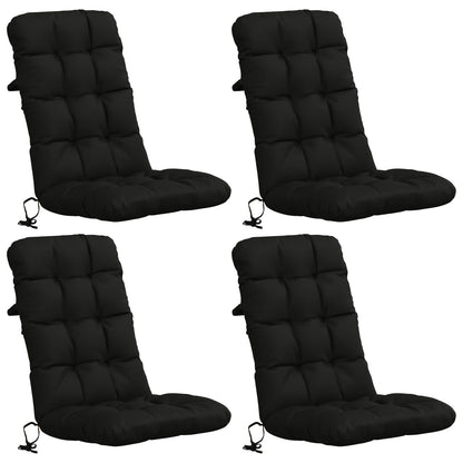 4-delige Hoogrug Kussen VIANEN 4 pcs 100% Polyester Zwart