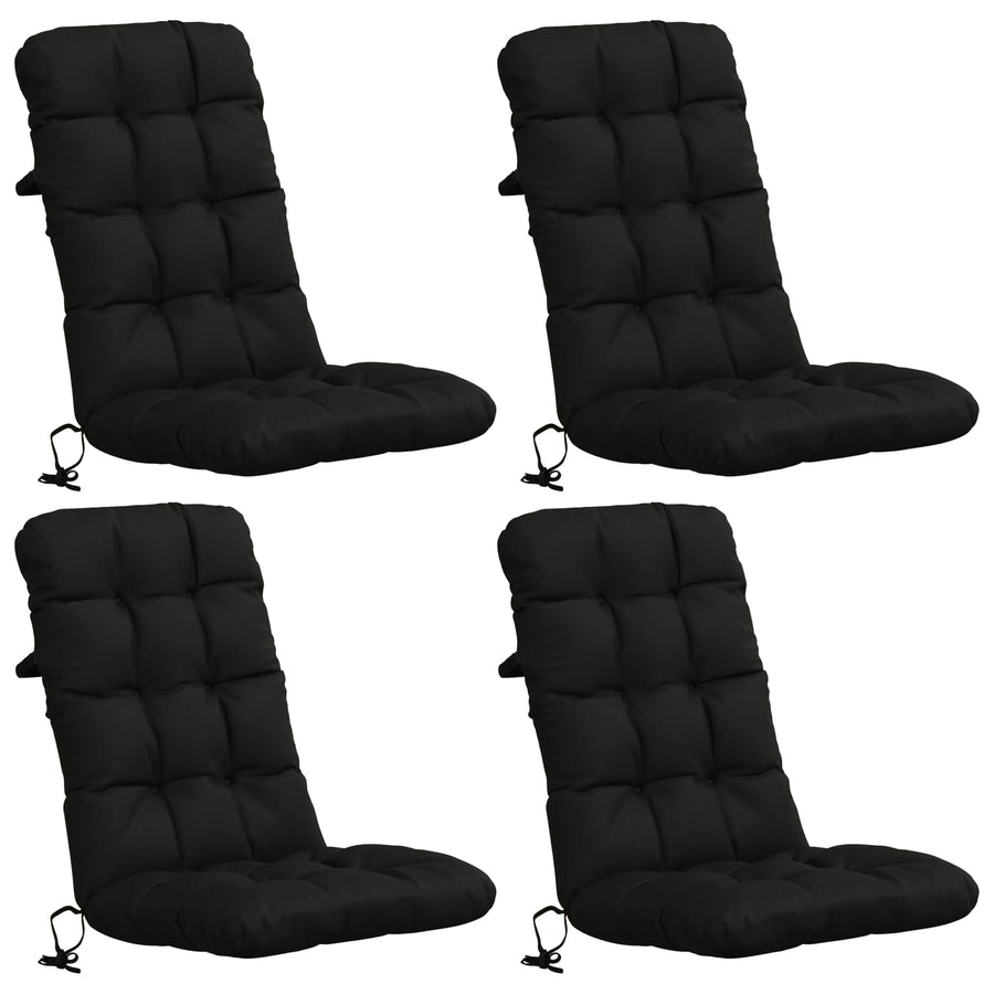 4-delige Hoogrug Kussen VIANEN 4 pcs 100% Polyester Zwart