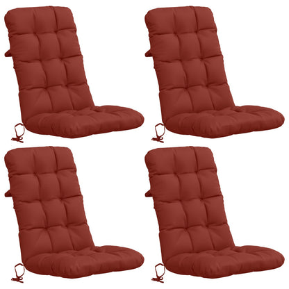 4-delige Hoogrug Kussen VIANEN 4 pcs 100% Polyester Rood