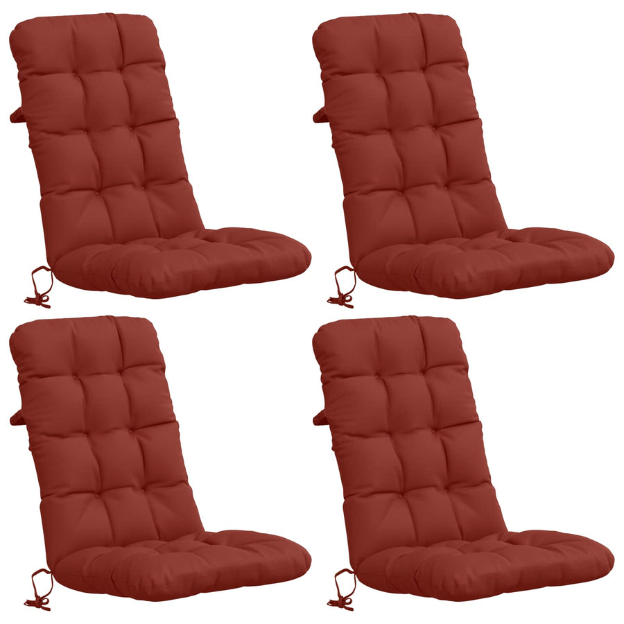 4-delige Hoogrug Kussen VIANEN 4 pcs 100% Polyester Rood