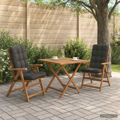 2-delige Hoogrug Kussen VIANEN 2 pcs 100% Polyester Antraciet
