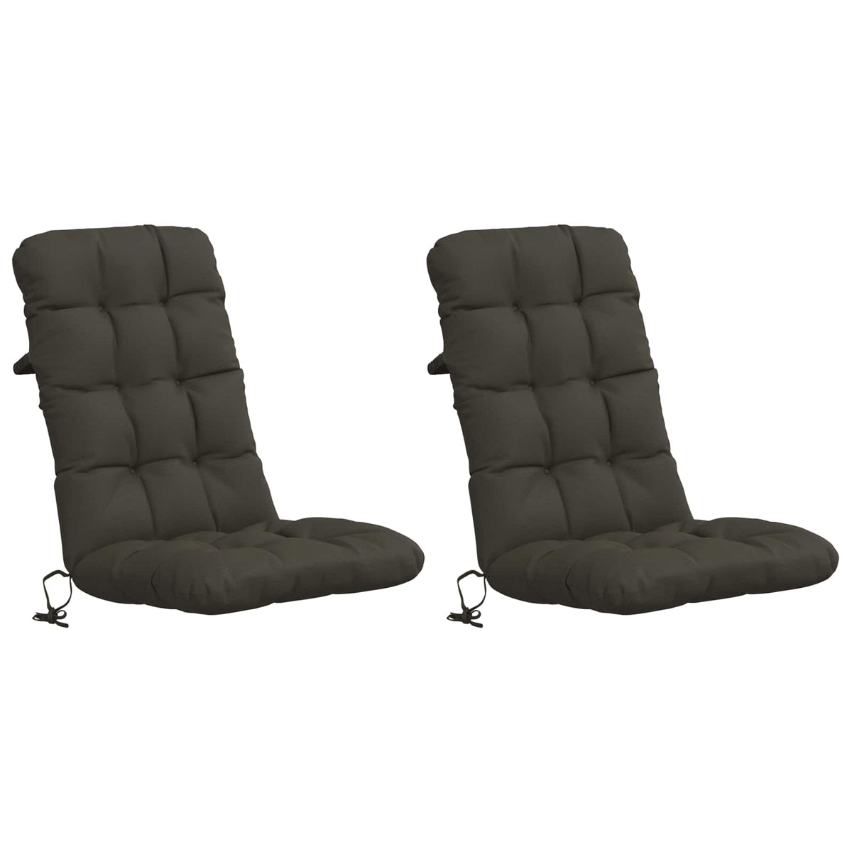 2-delige Hoogrug Kussen VIANEN 2 pcs 100% Polyester Antraciet