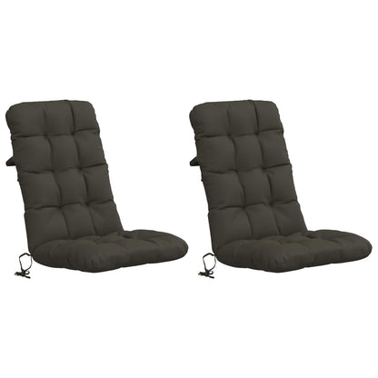2-delige Hoogrug Kussen VIANEN 2 pcs 100% Polyester Antraciet