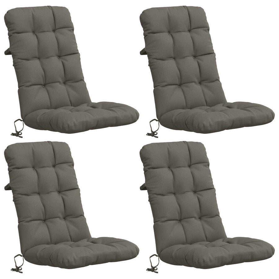 4-delige Hoogrug Kussen VIANEN 4 pcs 100% Polyester Grijs