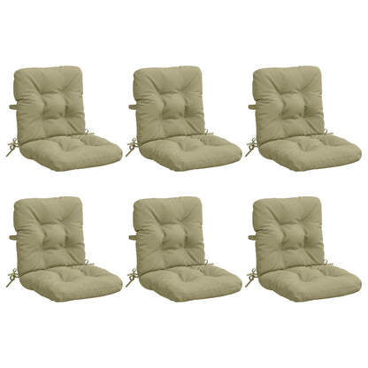 6-delige Hoogrug Kussen VIANEN 6 pcs 100% Polyester Lichtgroen