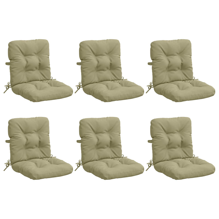 6-delige Hoogrug Kussen VIANEN 6 pcs 100% Polyester Lichtgroen