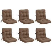 Hoogrug kussenset 6-delig 100% polyester taupe