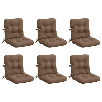 6-delige Hoogrug Kussen VIANEN 6 pcs 100% Polyester Taupe