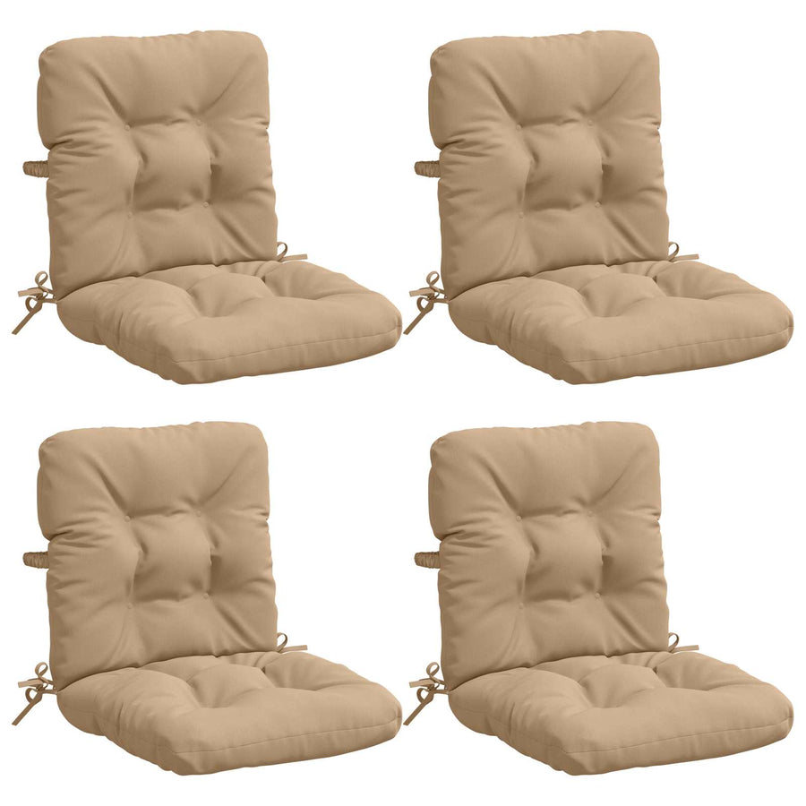 4-delige Hoogrug Kussen VIANEN 4 pcs 100% Polyester Zand