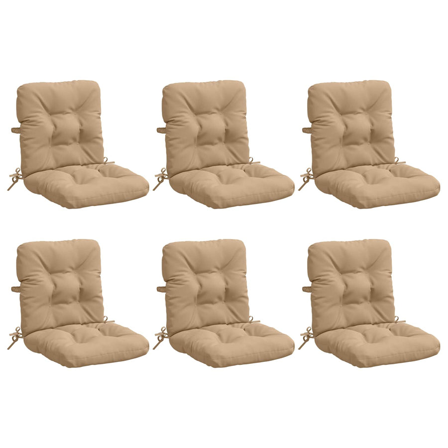 6-delige Hoogrug Kussen VIANEN 6 pcs 100% Polyester Zand
