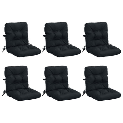 6-delige Hoogrug Kussen VIANEN 6 pcs 100% Polyester Donkerblauw