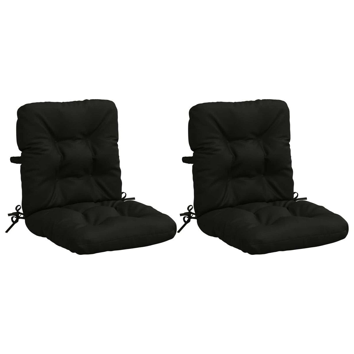 2-delige Hoogrug Kussen VIANEN 2 pcs 100% Polyester Zwart
