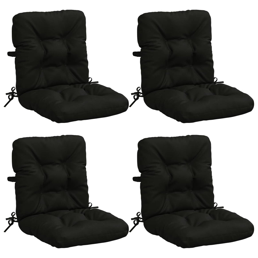 4-delige Hoogrug Kussen VIANEN 4 pcs 100% Polyester Zwart