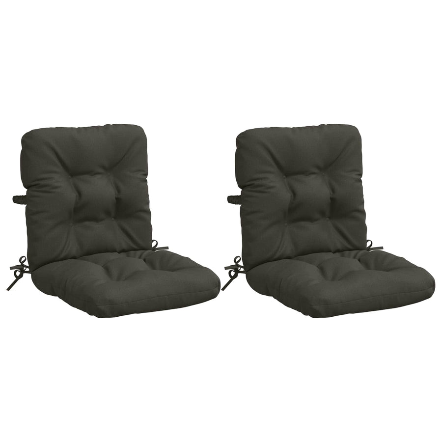2-delige Hoogrug Kussen VIANEN 2 pcs 100% Polyester Antraciet