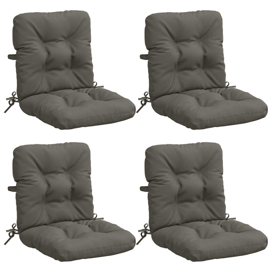 4-delige Hoogrug Kussen VIANEN 4 pcs 100% Polyester Grijs
