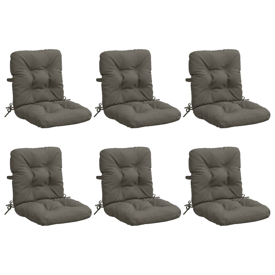 6-delige Hoogrug Kussen VIANEN 6 pcs 100% Polyester Grijs