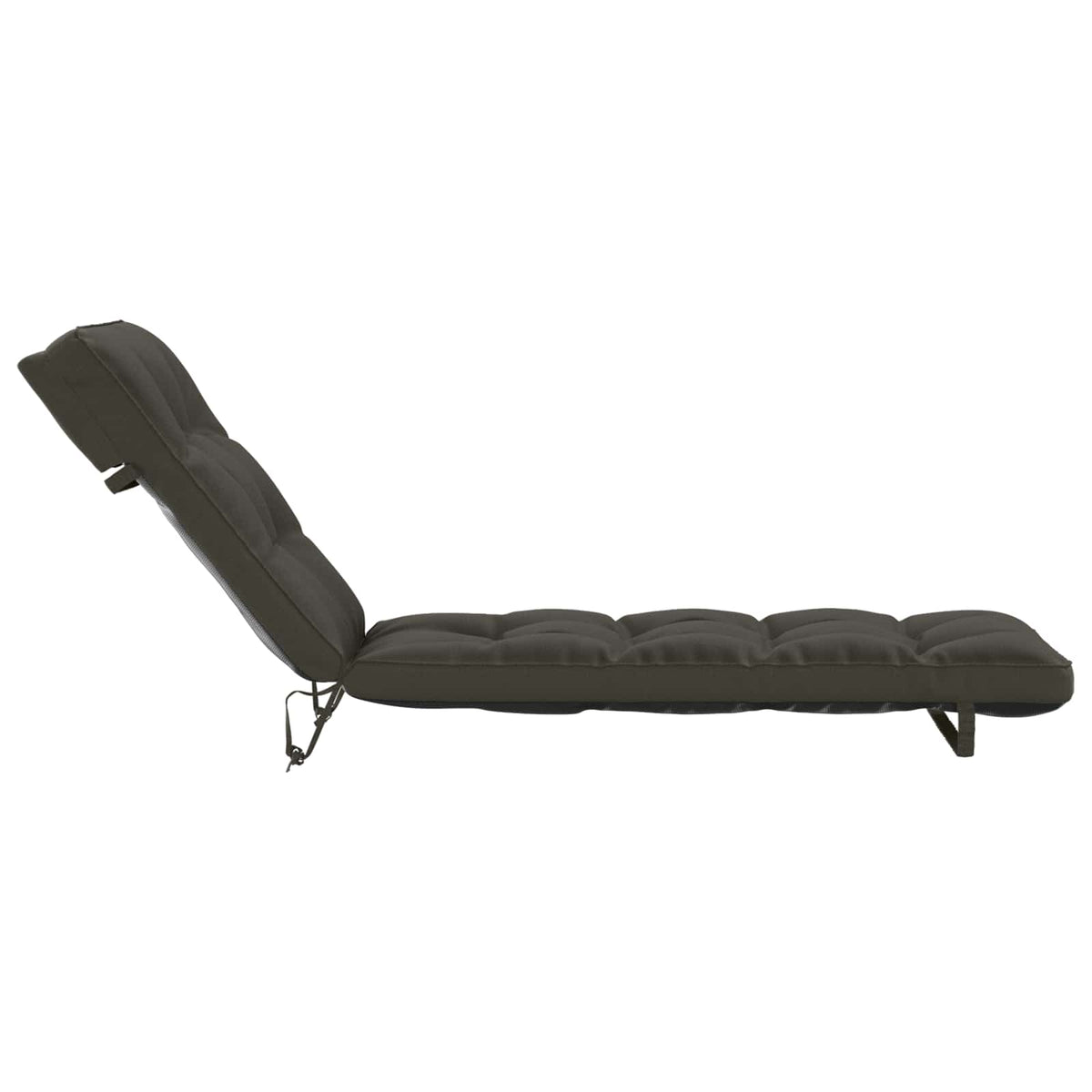 Ligstoel Kussen VIANEN 100% Polyester Antraciet 200 x 50 x 8 cm