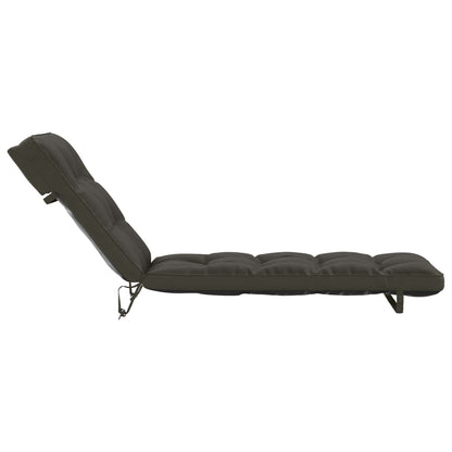 Ligstoel Kussen VIANEN 100% Polyester Antraciet 200 x 50 x 8 cm