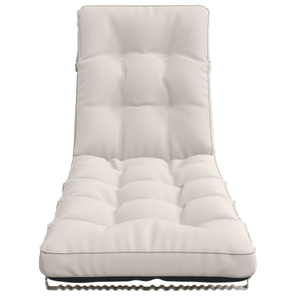 Ligstoel Kussen VIANEN 100% Polyester Wit 200 x 55 x 8 cm