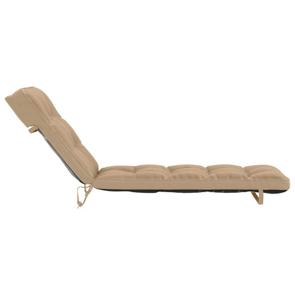Ligstoel Kussen VIANEN 100% Polyester Zand 200 x 55 x 8 cm
