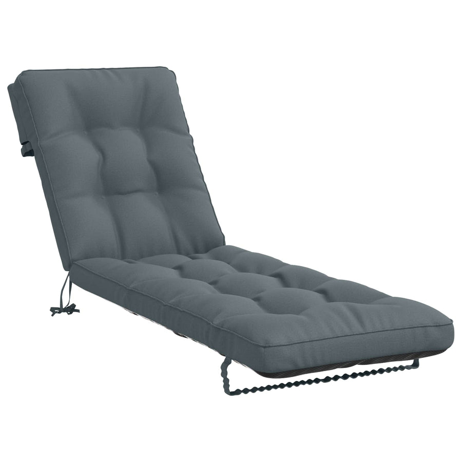 Ligstoel Kussen VIANEN 100% Polyester Blauw 200 x 55 x 8 cm
