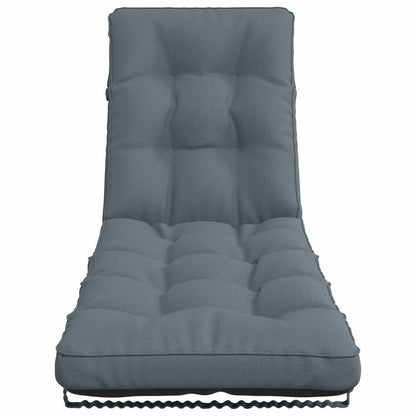 Ligstoel Kussen VIANEN 100% Polyester Blauw 200 x 55 x 8 cm