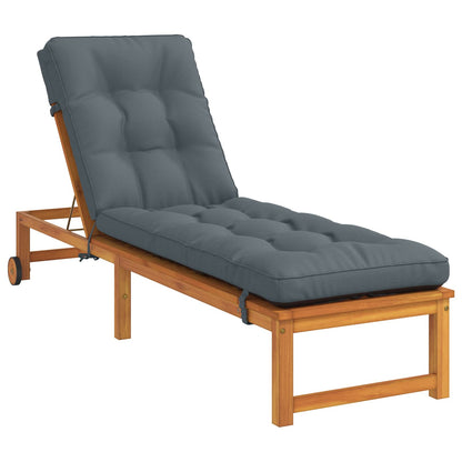 Ligstoel Kussen VIANEN 100% Polyester Blauw 200 x 55 x 8 cm