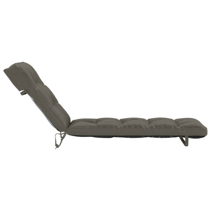 Ligstoel Kussen VIANEN 100% Polyester Grijs 200 x 55 x 8 cm