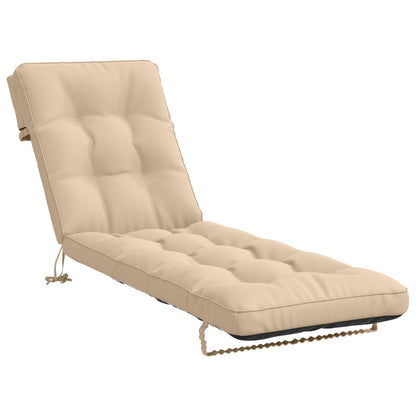 Ligstoel Kussen VIANEN 100% Polyester Crèmekleurig