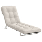 Ligstoelkussen 200x60x8 cm wit polyester