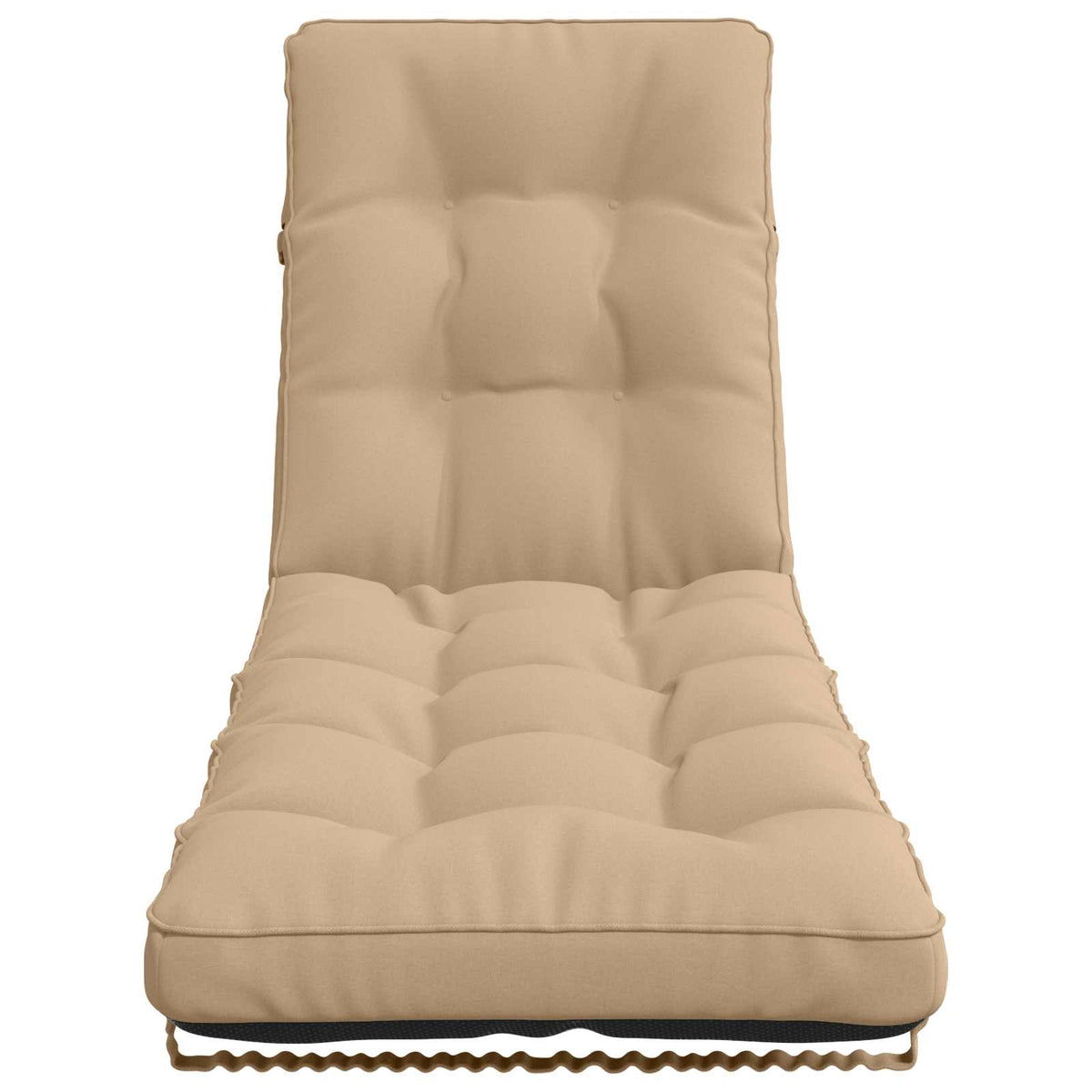 Ligstoel Kussen VIANEN 100% Polyester Zand 200 x 60 x 8 cm