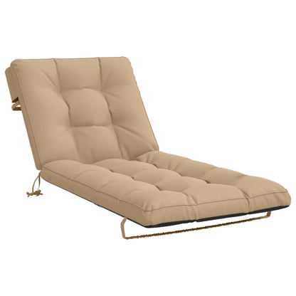 Ligstoel Kussen VIANEN 100% Polyester Zand 200 x 70 x 8 cm