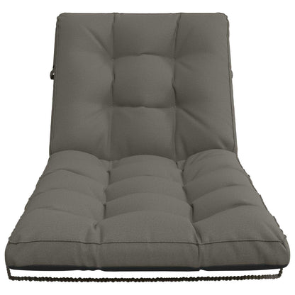 Ligstoel Kussen VIANEN 100% Polyester Grijs 200 x 70 x 8 cm