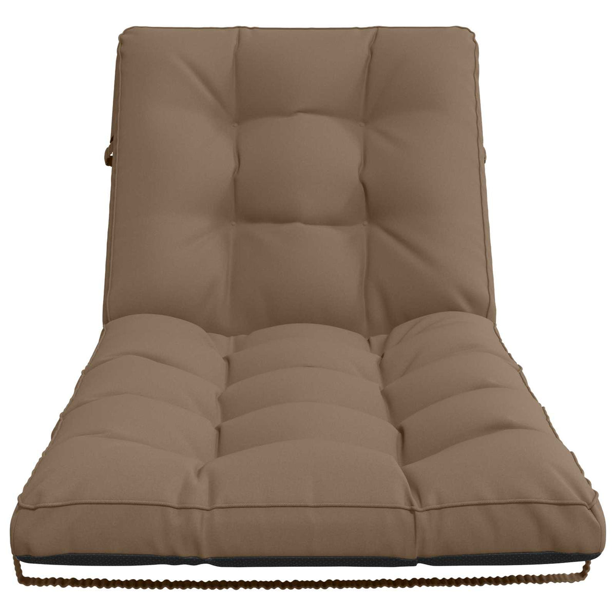 Ligstoel Kussen VIANEN 100% Polyester Taupe 200 x 80 x 8 cm