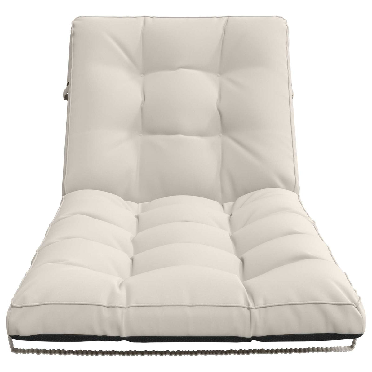 Ligstoel Kussen VIANEN 100% Polyester Wit 200 x 80 x 8 cm