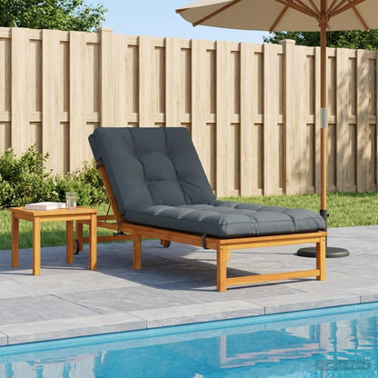 Ligstoel Kussen VIANEN 100% Polyester Blauw 200 x 80 x 8 cm