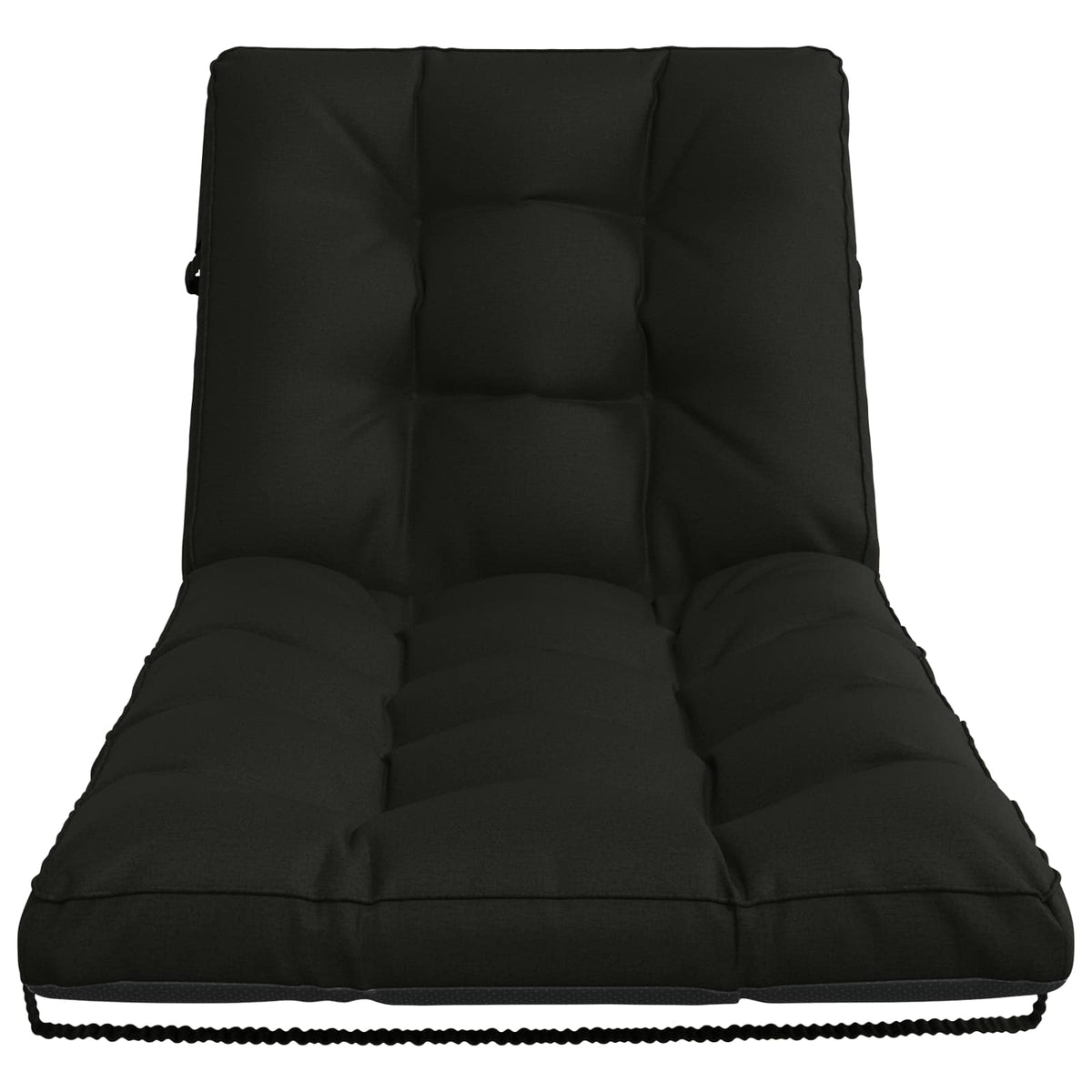 Ligstoel Kussen VIANEN 100% Polyester Zwart 200 x 80 x 8 cm