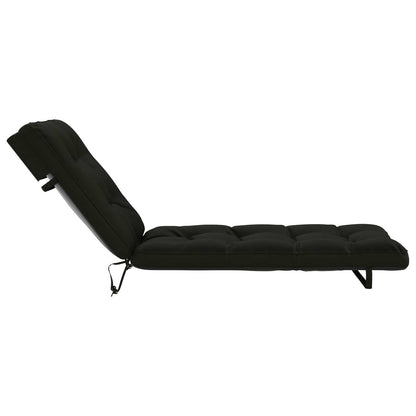 Ligstoel Kussen VIANEN 100% Polyester Zwart 200 x 80 x 8 cm