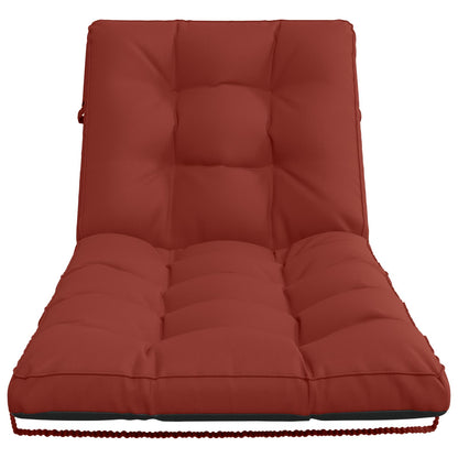 Ligstoel Kussen VIANEN 100% Polyester Rood 200 x 80 x 8 cm