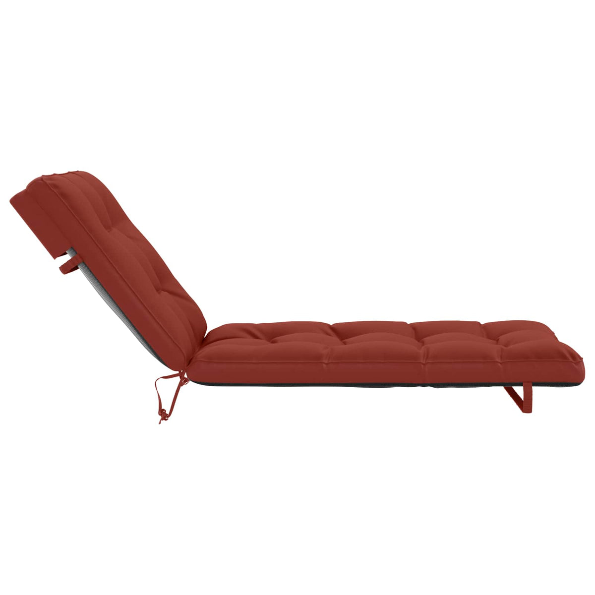 Ligstoel Kussen VIANEN 100% Polyester Rood 200 x 80 x 8 cm