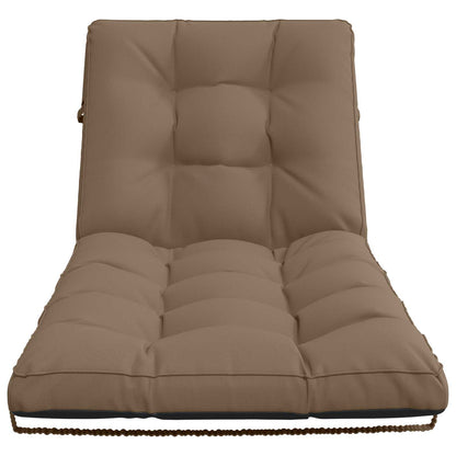 Ligstoel Kussen VIANEN 100% Polyester Taupe 200 x 90 x 8 cm
