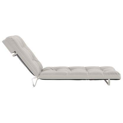 Ligstoel Kussen VIANEN 100% Polyester Wit 200 x 90 x 8 cm