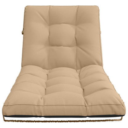 Ligstoel Kussen VIANEN 100% Polyester Zand 200 x 90 x 8 cm