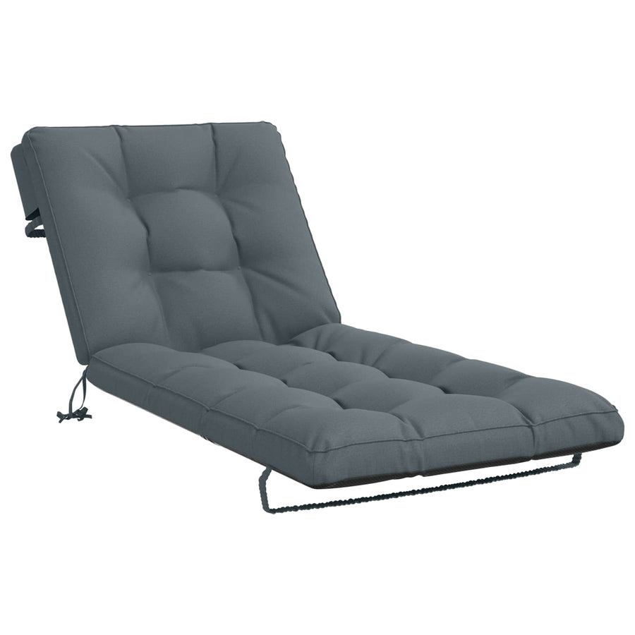 Ligstoel Kussen VIANEN 100% Polyester Blauw 200 x 90 x 8 cm