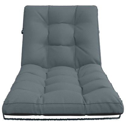 Ligstoel Kussen VIANEN 100% Polyester Blauw 200 x 90 x 8 cm