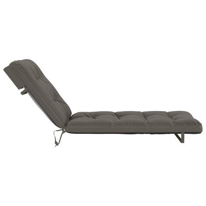 Ligstoel Kussen VIANEN 100% Polyester Grijs 200 x 90 x 8 cm