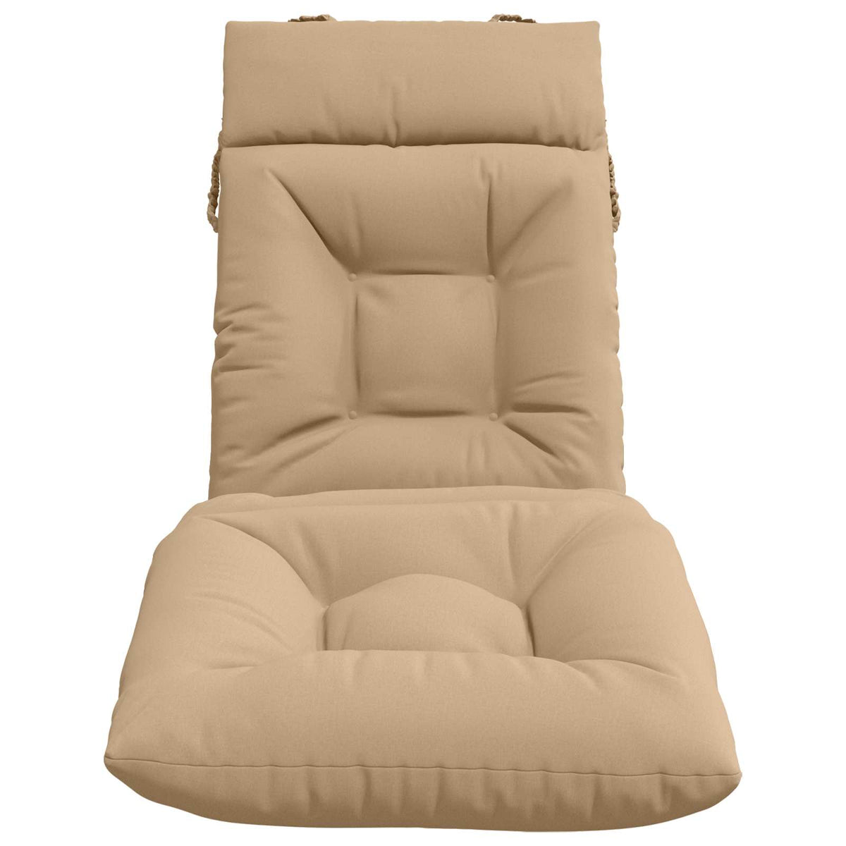 Ligstoel Kussen VIANEN 100% Polyester Zand 200 x 50 x 8 cm