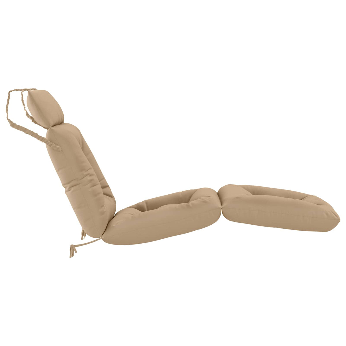 Ligstoel Kussen VIANEN 100% Polyester Zand 200 x 50 x 8 cm