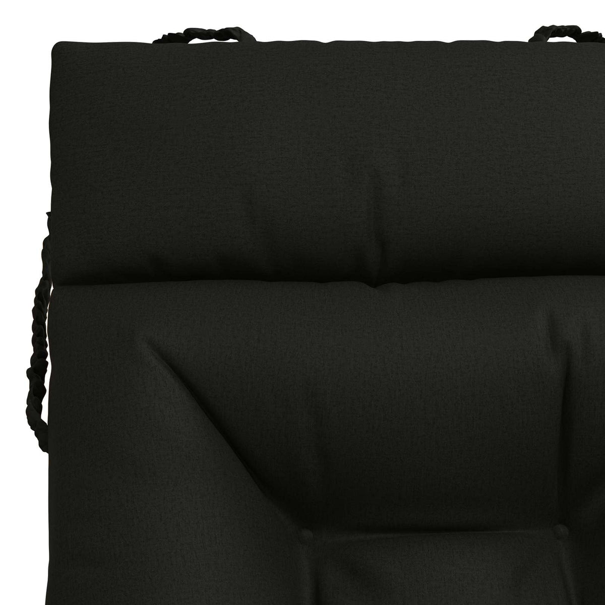 Ligstoel Kussen VIANEN 100% Polyester Zwart 200 x 50 x 8 cm