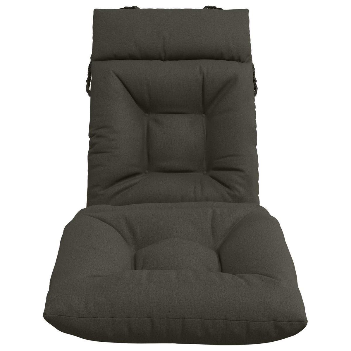 Ligstoel Kussen VIANEN 100% Polyester Antraciet 200 x 50 x 8 cm
